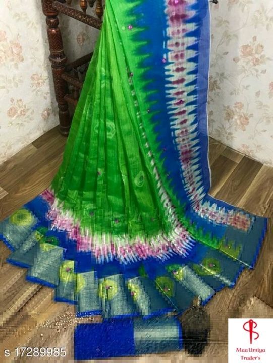 Aakarsha Drishya Sarees

Saree Fabric: Cotton Linen
Blouse: Running Blouse
Blouse Fabric: Cotton Lin uploaded by business on 2/22/2021