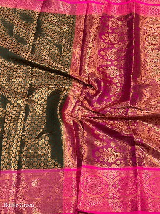 Kubera soft banarasi copper weaving soft silk uploaded by Suyukti fab on 2/24/2023