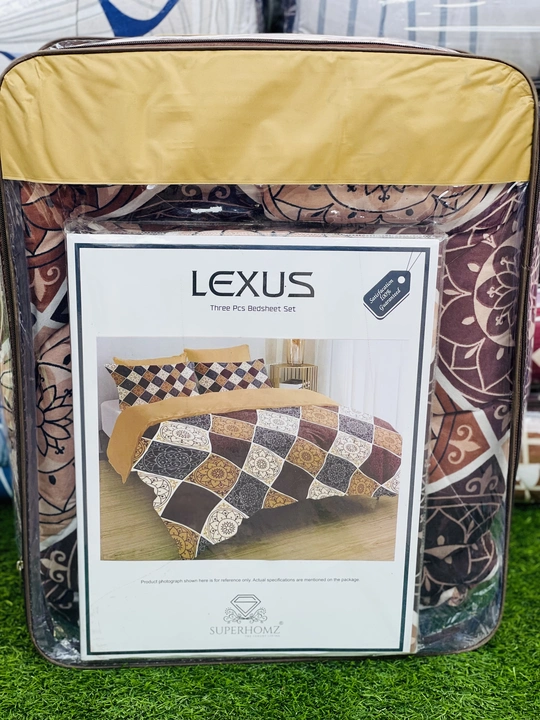 Lexus Double Bed Comforter Set With Bed Sheet uploaded by Maina Textiles on 2/24/2023