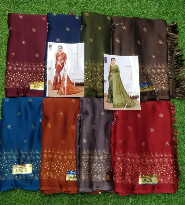 Fancy synthetic sarees uploaded by business on 2/24/2023