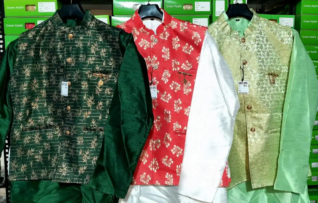 Mens kurta pyjama jacket suit m l xl size  uploaded by Shree gurudev collection on 5/29/2024