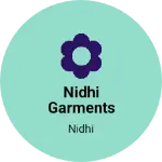 Business logo of Nidhi Garments