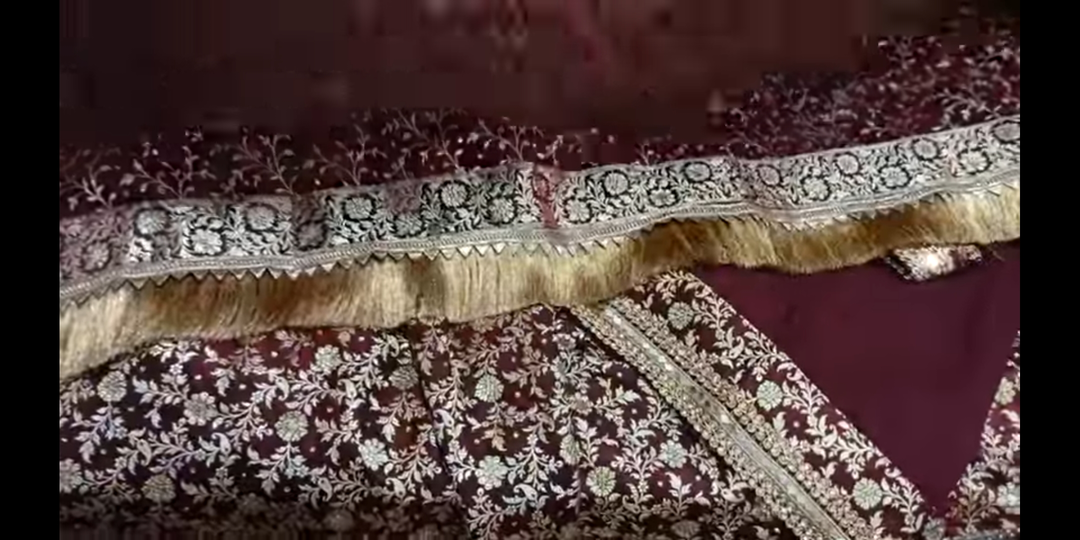 Lucknow's bridal kamkhwab garare  uploaded by Black bird boutique on 2/24/2023