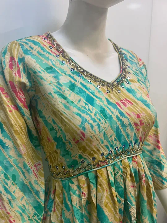 Alia handwork frock summer uploaded by Unique collection on 2/24/2023