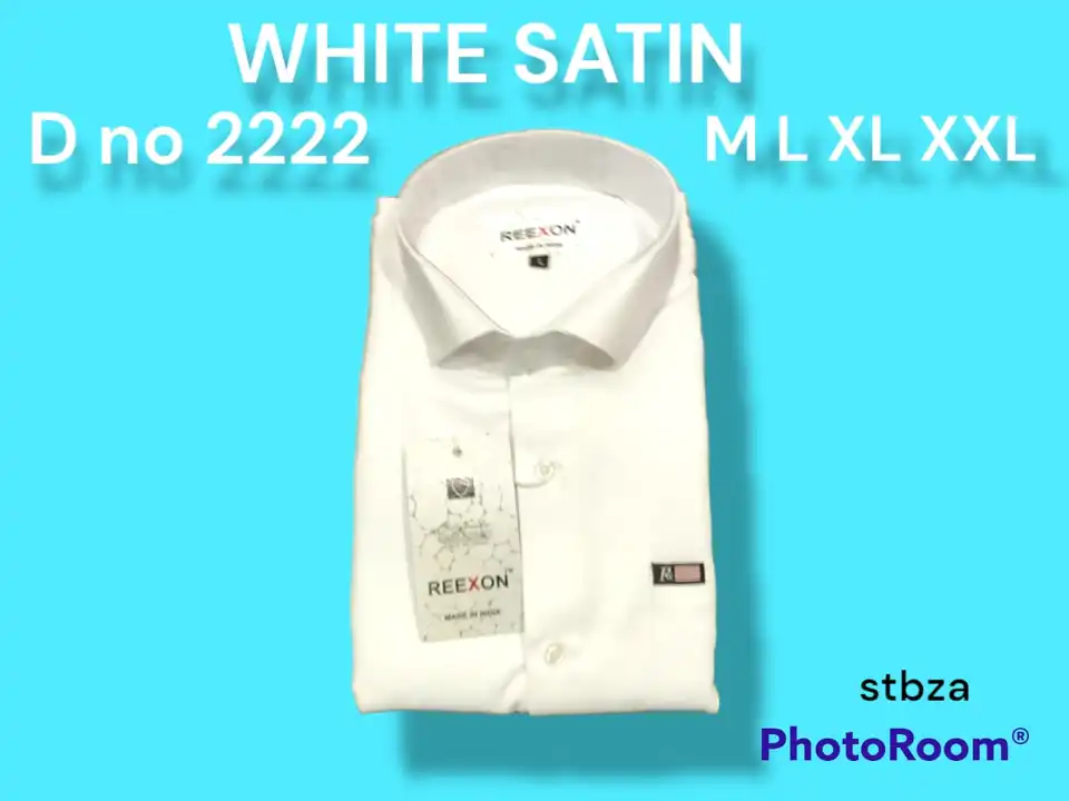 White satin plain  uploaded by Apple Point shirts on 2/24/2023