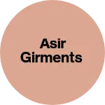 Business logo of Asir girments