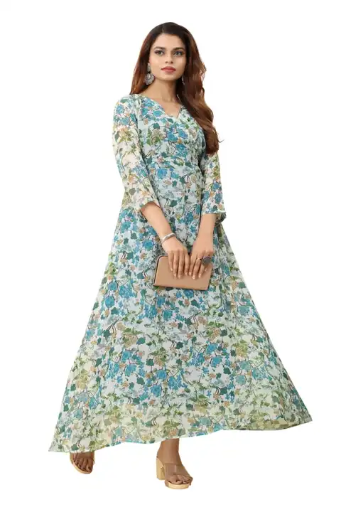 Long gown type kurti uploaded by business on 2/24/2023