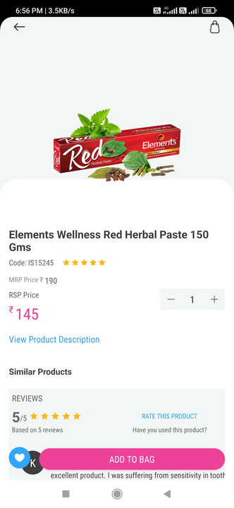 Red herbal pest  uploaded by business on 2/24/2023