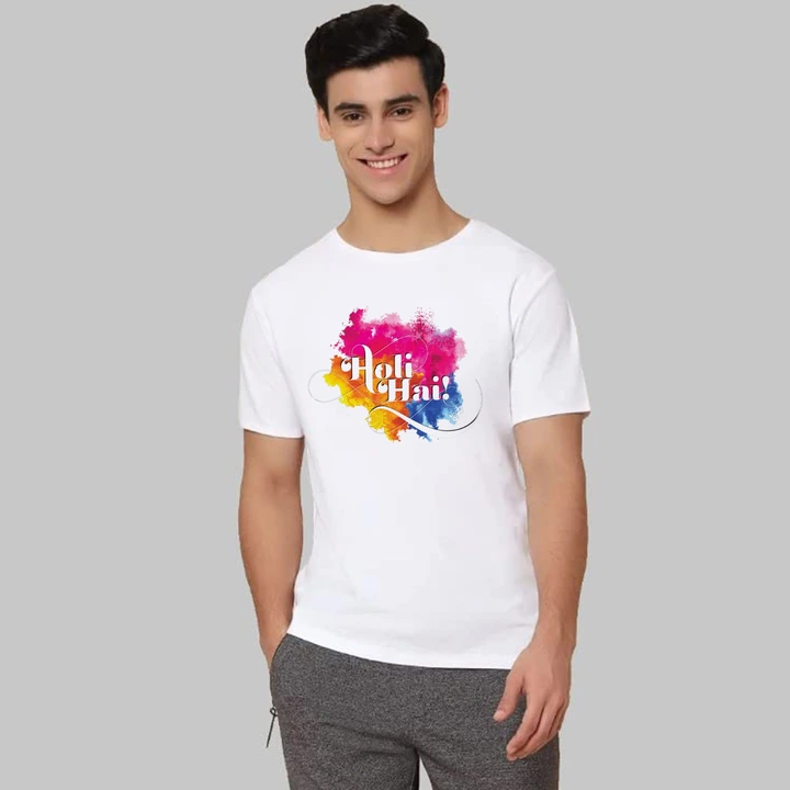 Holi special men's tshirts uploaded by The Perfect Fashion  on 2/24/2023