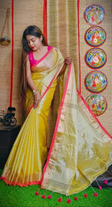 Tishu handloom saree  uploaded by Saraswati on 2/24/2023