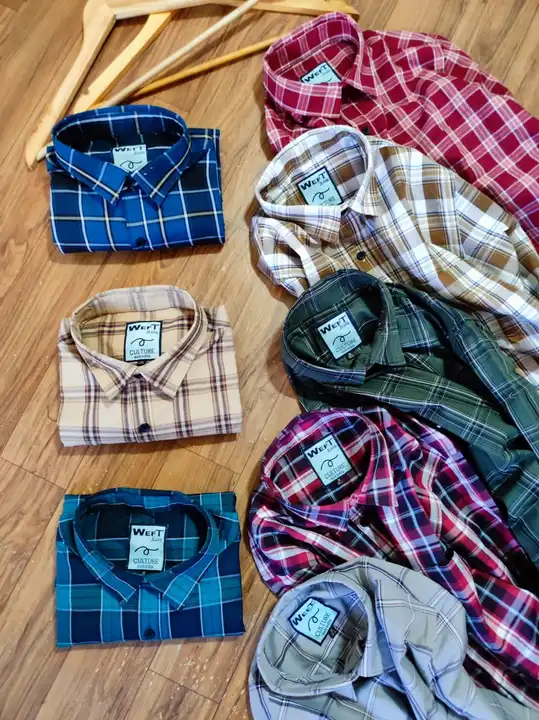 Men's casual checks shirts uploaded by LEEV WINGS LIFESTYLE on 2/24/2023