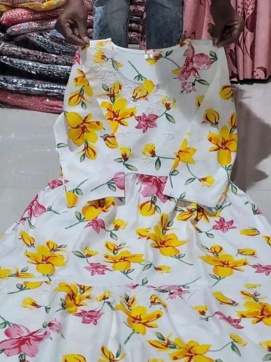 *New lounch*

TAANA BAANA SPECIAL🥰🥰🥰🥰

Beautiful 🥰 outfit in chest embroidery gown in very Beau uploaded by JAIPURI FASHION HUB on 2/24/2023
