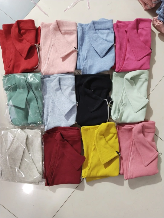 Imported rib fabric slivless colar tshirt  uploaded by Dolce Vita enterprises  on 2/25/2023