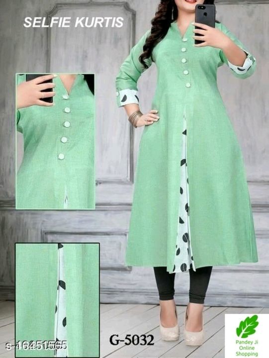 Aishani Refined Kurtis

Fabric: Khadi Cotton woman kurti uploaded by business on 2/23/2021