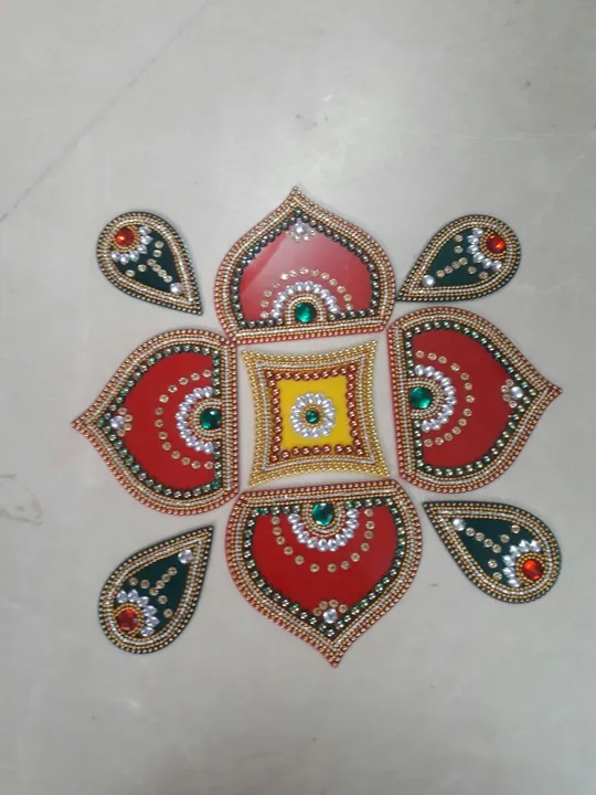 Acrylic rangoli uploaded by Hanuman Handicraft on 2/25/2023