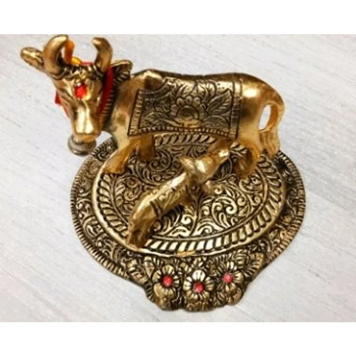 Metal Kamdhenu cow uploaded by Hanuman Handicraft on 2/25/2023