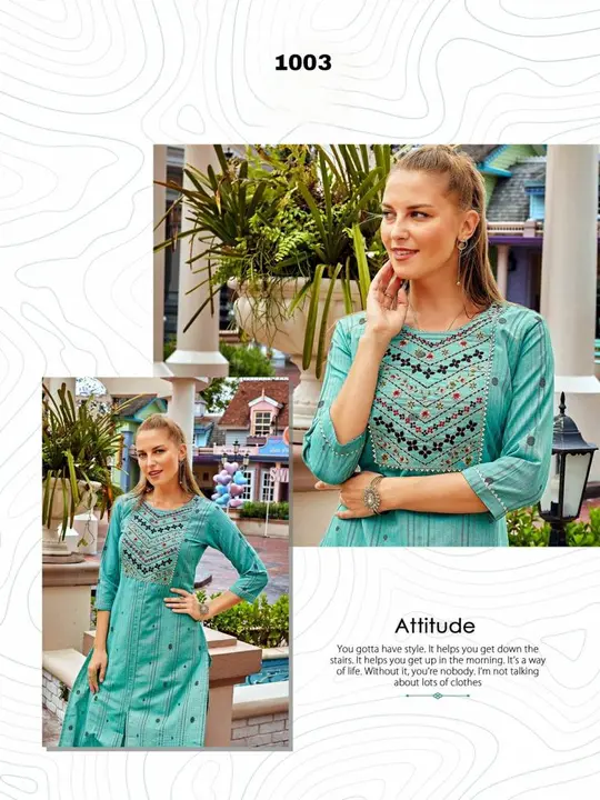 New Cotton Kurti with Embroidery Detailings  uploaded by Vihu fashion on 2/25/2023