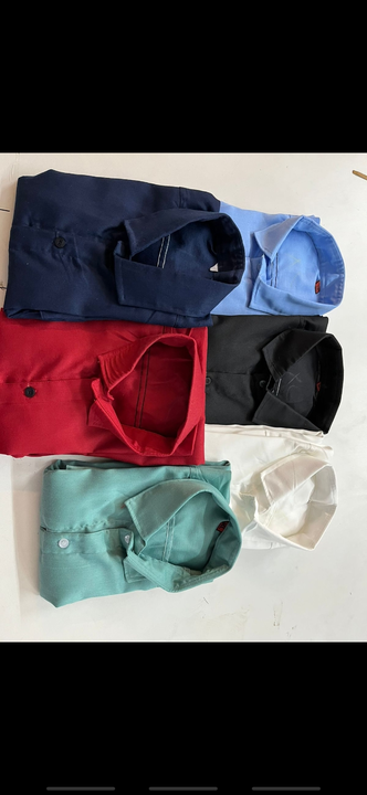 Solid color casual cotton shirt  uploaded by business on 2/25/2023