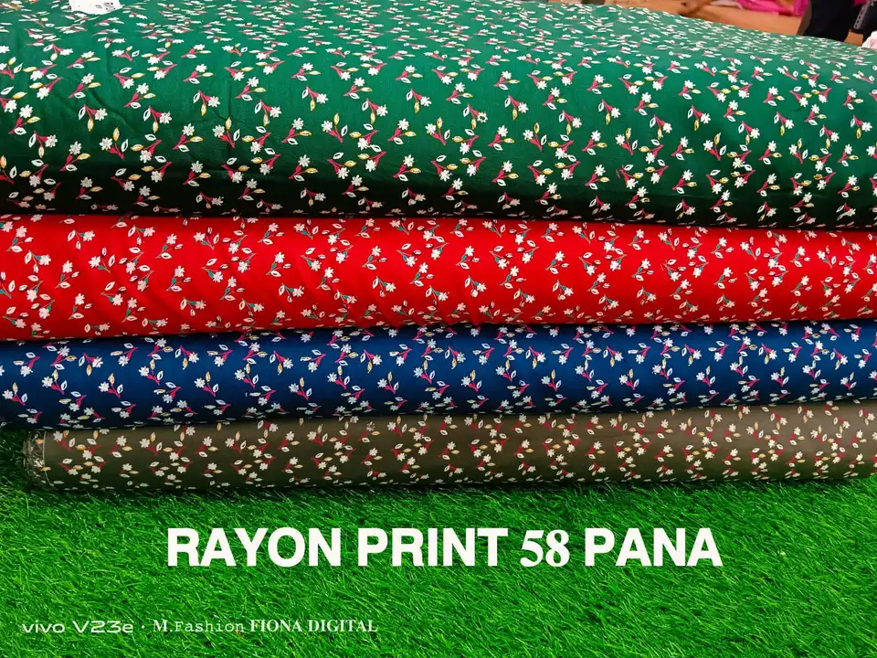 Rayon Print 58 pana  uploaded by Mataji International on 2/25/2023