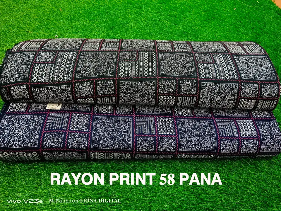 Rayon Print 58 pana  uploaded by Mataji International on 2/25/2023