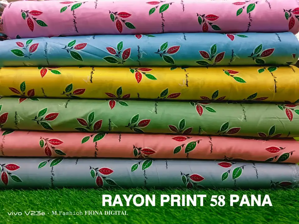 Rayon Print 58 pana  uploaded by Mataji International on 2/25/2023