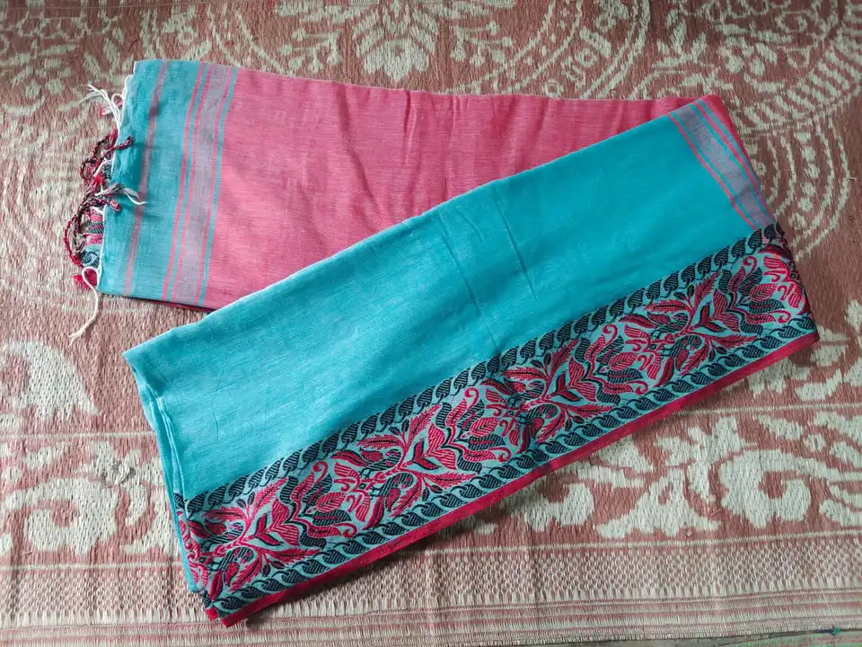 Pure cotton handwoven tant saree  uploaded by SG'S COLLECTION on 5/13/2024