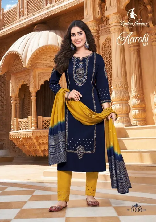 Presenting latest collections of Ladies Flavour Aarohi Vol-7 Chinon With Embroidery Dress Material

 uploaded by Agarwal Fashion  on 2/25/2023
