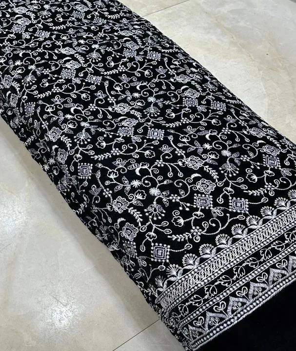 Velvet 9000 embroidery design, width 44” uploaded by Shri Paras Nath Textiles on 2/25/2023