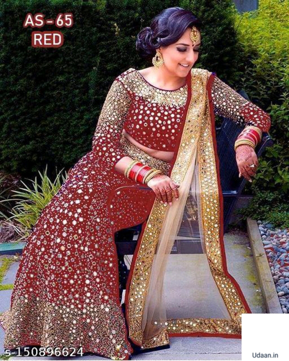Bridal Wear Embroidred Lehenga uploaded by Udaan on 2/25/2023