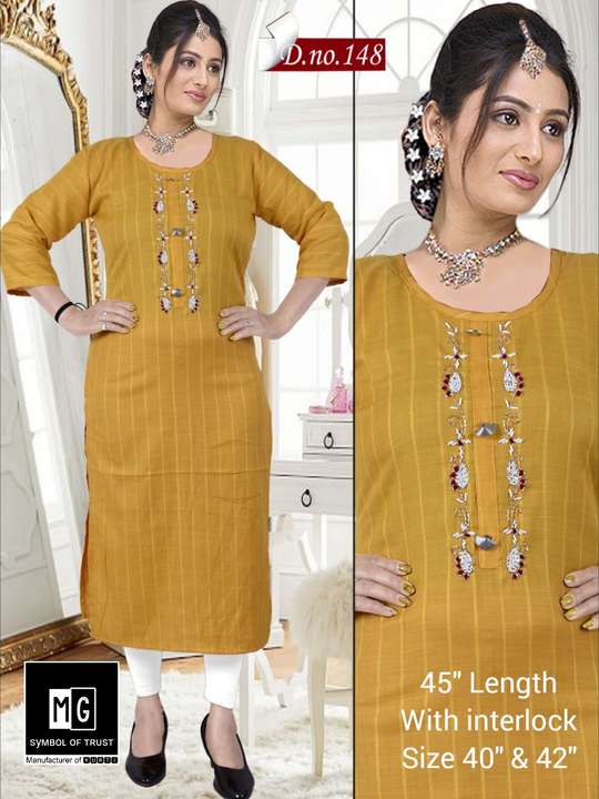 45" length Kurti Wholesale only uploaded by MG Traders on 2/25/2023