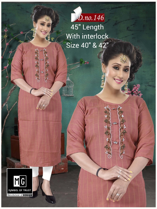 45" length Kurti Wholesale only uploaded by MG Traders on 2/25/2023