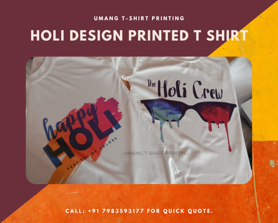 Product image with price: Rs. 42, ID: holi-design-printed-t-shirt-c4cf512e