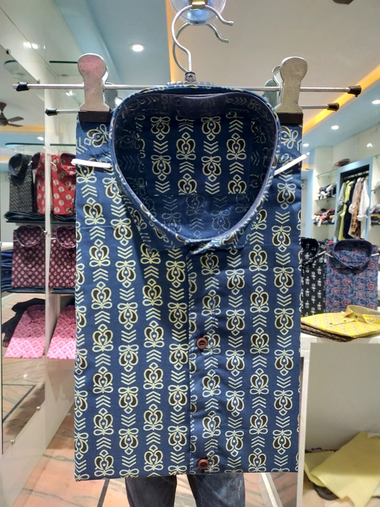 Sanganeri printed shirt uploaded by business on 2/25/2023