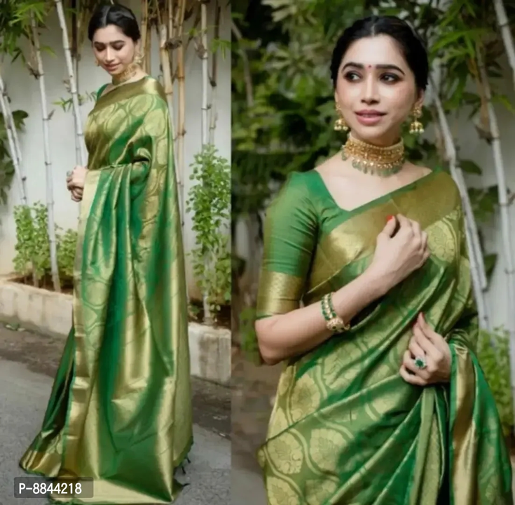 *Wedding Silk Banarasi Saree*

 *Size*:
Free Size(Saree Length - 5.5 metres) 
Free Size(Blouse Lengt uploaded by business on 2/25/2023