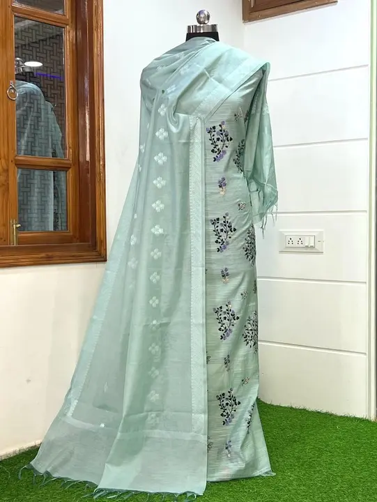 Banarasi chanderi with embroidery  uploaded by BANARSI_SUITS on 2/25/2023