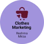 Business logo of Clothes marketing