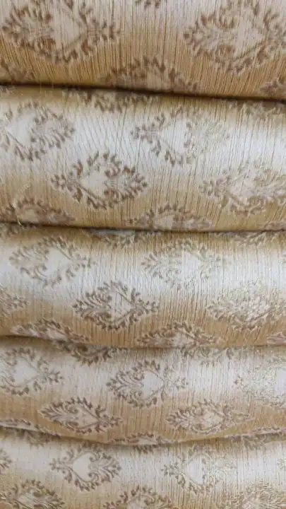 Almond zari dabal zari weaving fabrics 45 inchi panha  uploaded by Apsara fabric on 2/25/2023