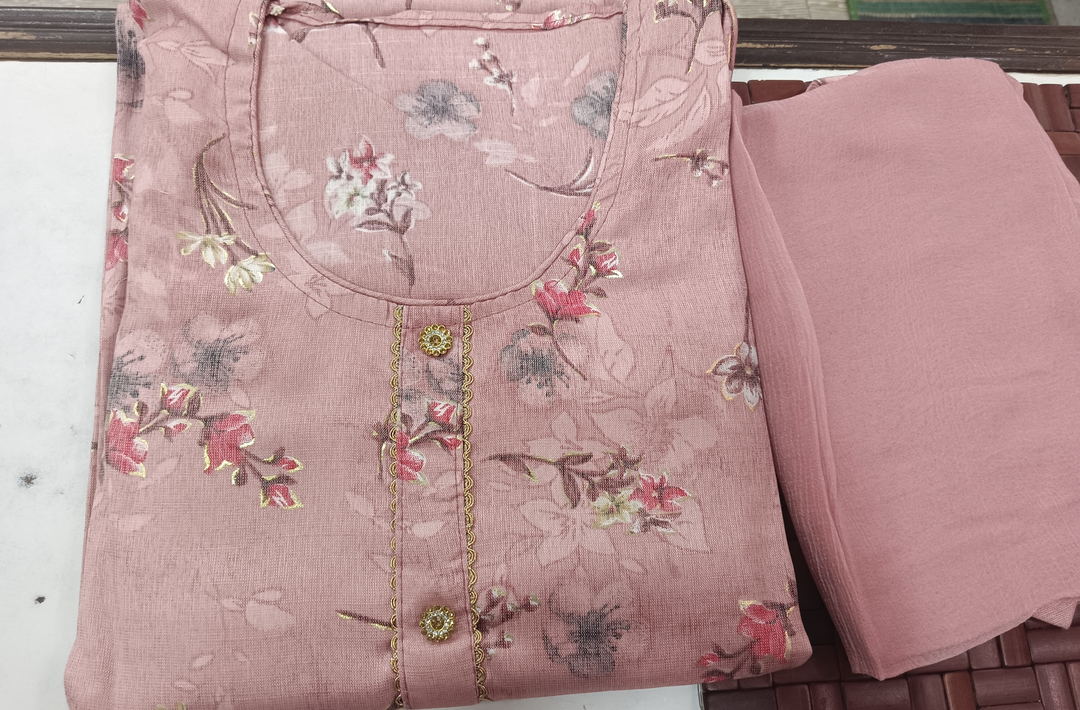 Pink Floral  suit uploaded by AAR ENTERPRISES on 2/25/2023