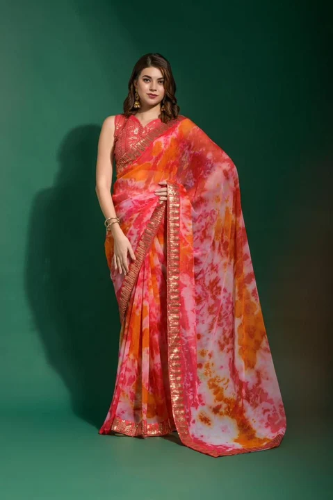 More colours print saree uploaded by GS TRADERS on 2/25/2023