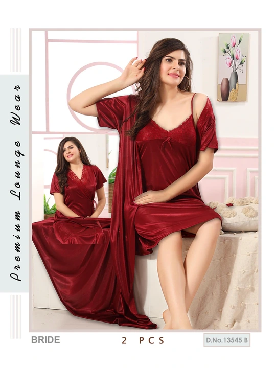 LADIES NIGHTIES -           [25/02, 4:07 pm] Shahins  Collection: Nighty and it's jacket
[           uploaded by SHAHINS' COLLECTION  on 2/25/2023