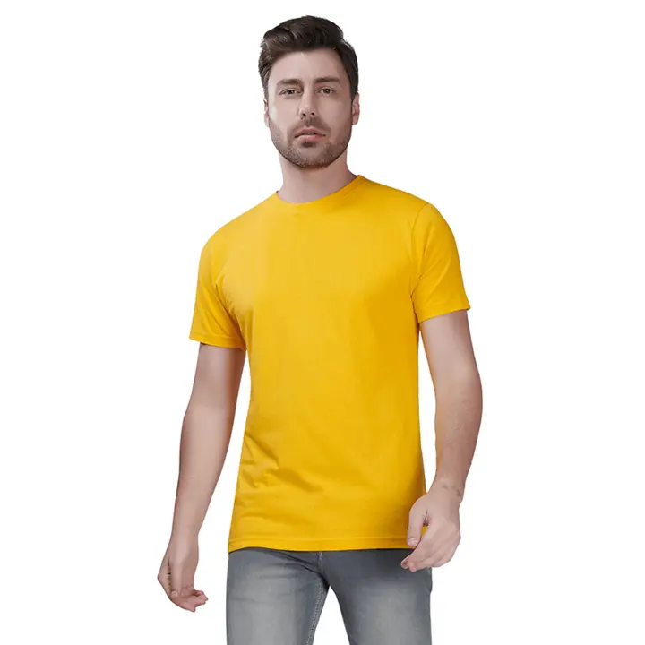 Product image of STAPLE # 3 - 180 Gsm, Bio-washed 100% Cotton Round Neck T-shirt, price: Rs. 170, ID: staple-3-180-gsm-bio-washed-100-cotton-round-neck-t-shirt-6bd2f03e
