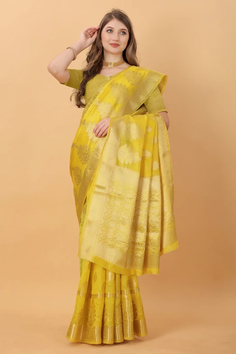 Beautiful yellow colour 💛💐 uploaded by Dhananjay Creations Pvt Ltd. on 2/25/2023