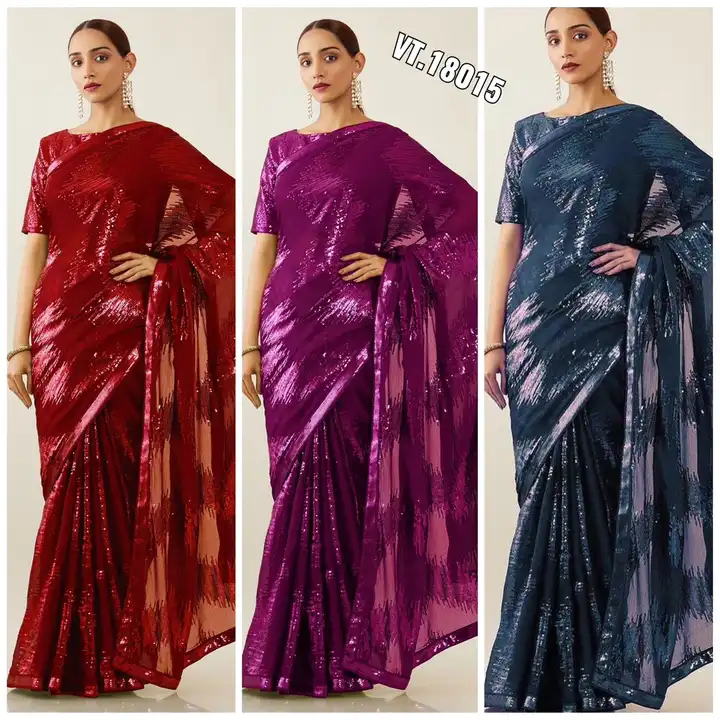 *🔊PREMIUM COLLECTION...*

Celebrity inspired Beautiful Sequance Saree collection 

*👇 PRODUCT DETA uploaded by Vishal trendz 1011 avadh textile market on 2/25/2023