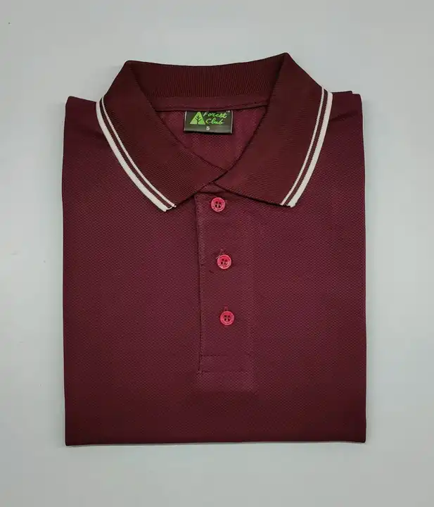 Forest Green # 2 - 180 Gsm Dryfit Polyester (Tipped) Polo Collar T-shirt uploaded by Yogesh enterprises on 2/25/2023