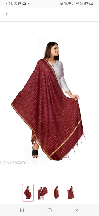 Chanderi dupatta uploaded by Ayush collection on 2/25/2023