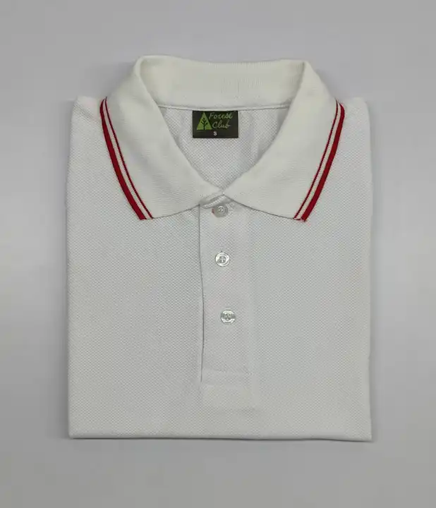 Product image with price: Rs. 265, ID: forest-green-3-180-gsm-dryfit-polyester-polo-tipped-collar-polo-4a863bbd