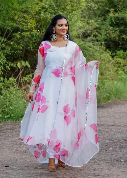 Purpal Women Charming White Ethnic Motifs Gown For Days 

 uploaded by Ashokawholesellarfashionstore on 2/25/2023