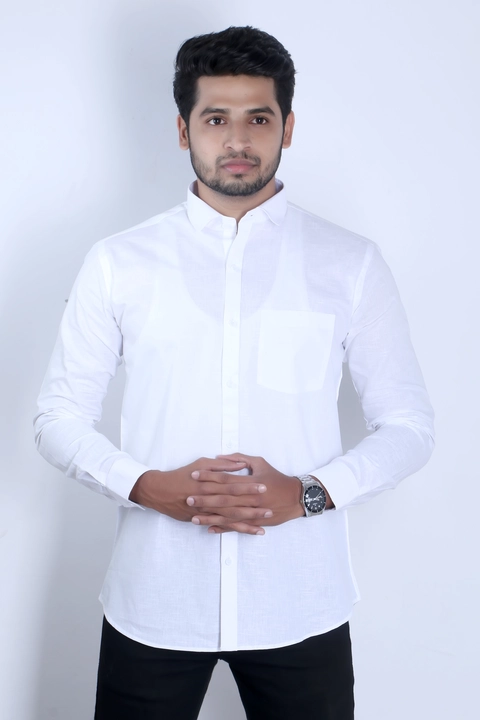 Post image Italian Linen shirt / WHITE SHIRT

Fabric: Cotton Linen

Sleeve Length: Long Sleeves.

M (Chest Size : 38 in, Length Size: 28 inch)
L (Chest Size : 40 in, Length Size: 28 inch)
XL (Chest Size : 42 in, Length Size: 29 inch)
XXL (Chest Size : 44 in, Length Size: 30 inch)
3-XL (Chest Size : 46 in, Length Size: 30.5 inch)

Premium quality Cotton Linen fabric material is used to ensure comfortable and long lasting usage.
Prime quality Full sleeves Plain Shirt direct from the manufacturer which gives you a perfect fit, comfort feeling with a handsome look.
*Formal Shirt
*White Shirt
*While Linen Shirt
*White Cotton Linen Shirt

(MOQ 24 Shirts)