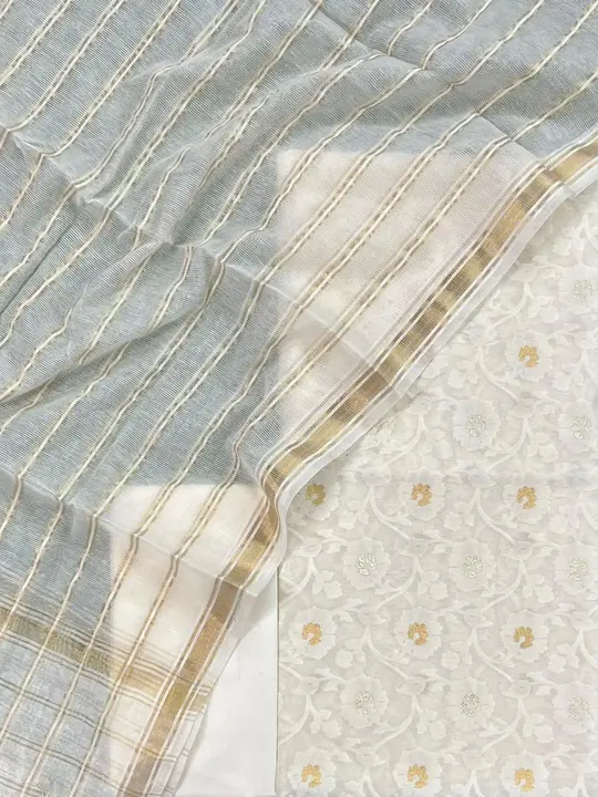 Banarasi cotton chanderi suit  uploaded by BANARSI_SUITS on 2/25/2023