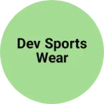 Business logo of Dev Sports Wear